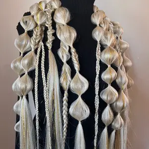 Blonde Tie in Braids