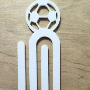 Sublimation Jumbo Paperclip, soccerball themed planner clip, bookmark