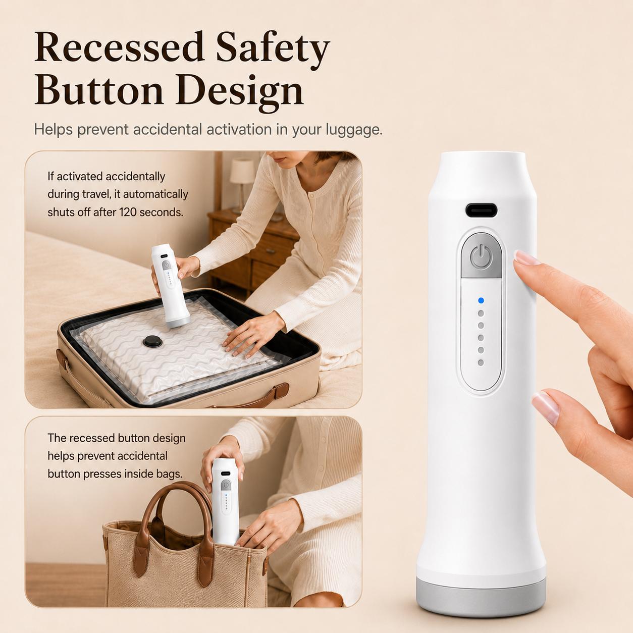 X7 Cordless Travel Vacuum Bag Set