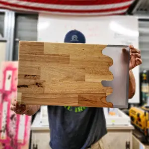 Perfect Cut Serving/Cutting Board for use in the kitchen. its 1.25in thick made from wood and epoxy resin and made for knife use in the kitchen when chopping or serving you favorite foods Chopping Kitchen Wood Thick Knives Wooden