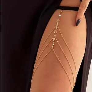 Sexy Gold thigh Chain, Silver Thigh Chain, Crystal Leg Chain,  Chain,Body Jewelry, Leg Chain Jewelry with garter,
