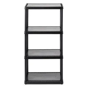 Gracious Living Fixed Height Shelf Solid Organizing Storage Unit, Organiser Plastic Gracious Living Fixed Height Shelf Solid Organizing Storage Unit, Organiser Plastic