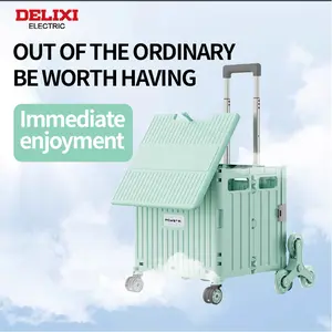 crate handcart DELIXI ELECTRIC Packible Tool Box - Out of the Ordinary Be Worth Having Immediate Enjoyment Portable & Foldable Travel Trolley