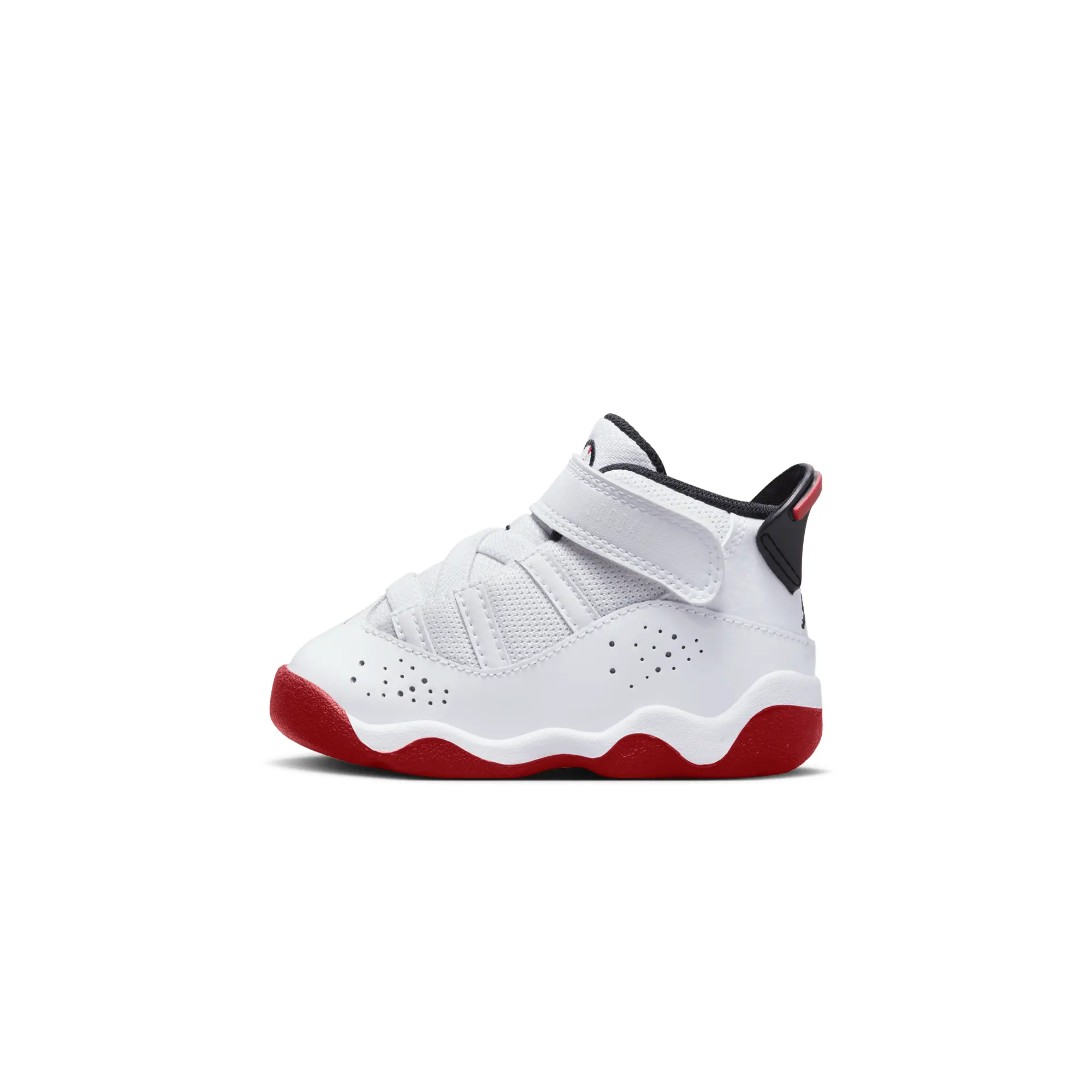 Air Jordan 6 RINGS TD "WHITE UNIVERSITY RED" 323420-160