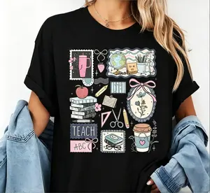 Casual All-Match Inverted Triangle Short Sleeve Tops | Soft Tee for Graduation Dress, Tube Top Layering & Yona Jeans Womenswear