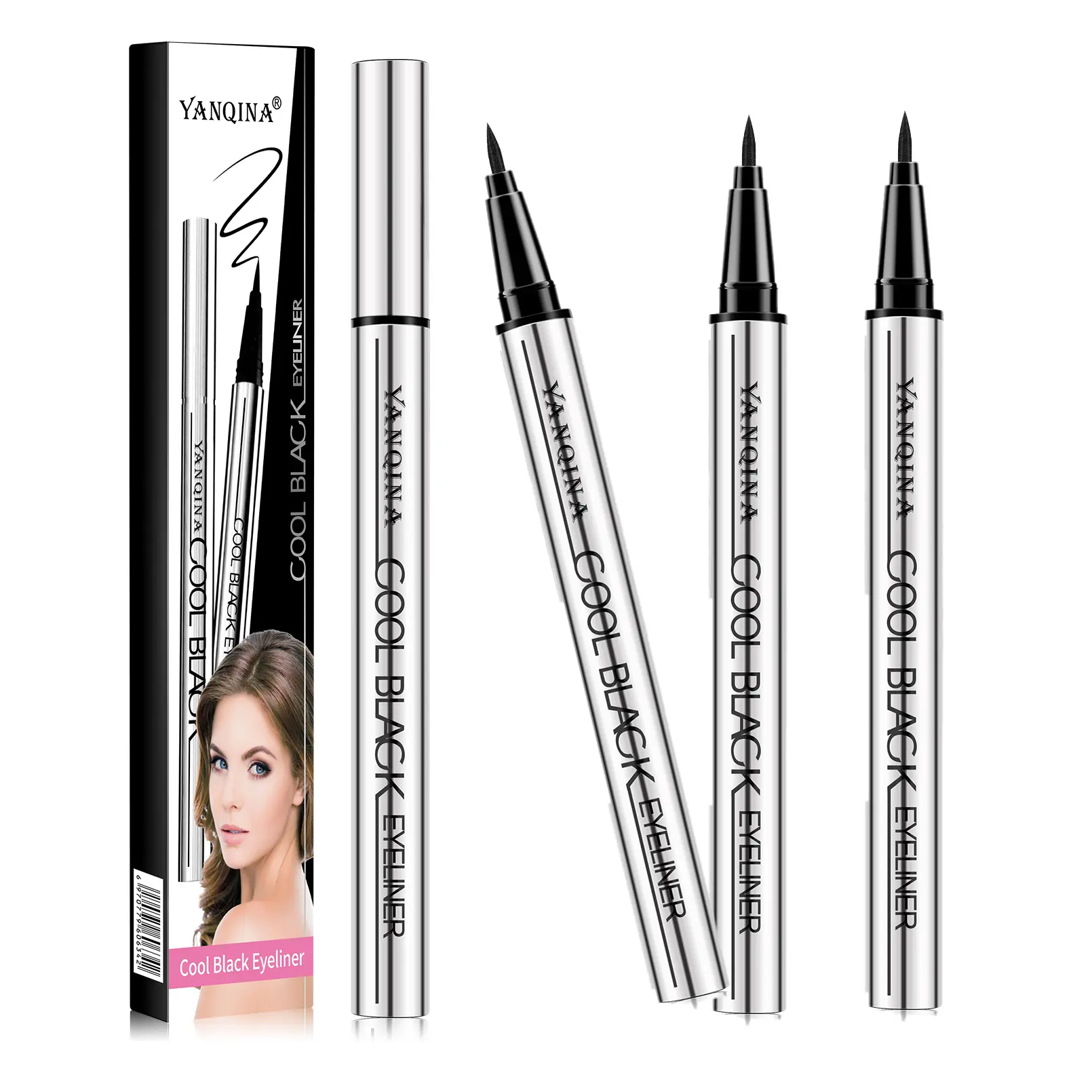Waterproof Eyeliner– 24HR Long-Lasting & Smudge-Proof, Creamy Gel Liner, Vegan, Silky Smooth Jet Black, Precise Cat Eyes & Winged Liner, Quick & Easy Makeup, Beginner Friendly, TikTok Trending, Viral Beauty Must-Have,