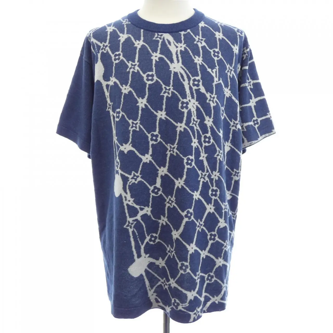 Pre-owned Louis Vuitton Cotton Small Leather Goods Short Sleeve Crew Neck Knit