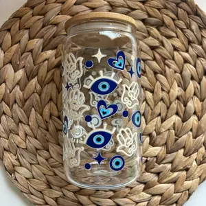 Evil Eye Glass Cup