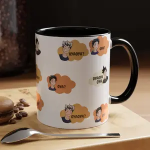 Haikyuu Oya T-Mug, Bokuto, Akaashi, Kuroo Anime Manga Mug