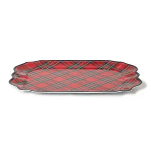 Tartan Melamine Platter