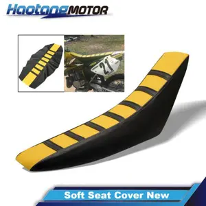 CROSSDESIGN Rubber Gripper Soft Seat Cover Yellow Fit For Honda CR125R-CR80R CRF100F-CRF150F USA Fit for most of dirt bike Fit for seat