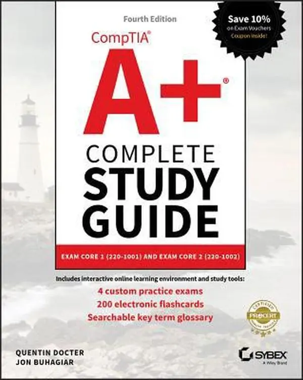 USED-Comptia A+ Complete Study Guide: Exam Core 1 220-1001 and Exam Core 2 220-1002 by Docter, Quentin (Paperback)
