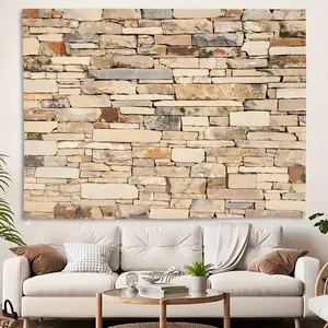 Vibrant Brick Print Tapestry, Wall Hanging Art for Living Room & Bedroom, Home Decor Accent Decoration Decorating Design
