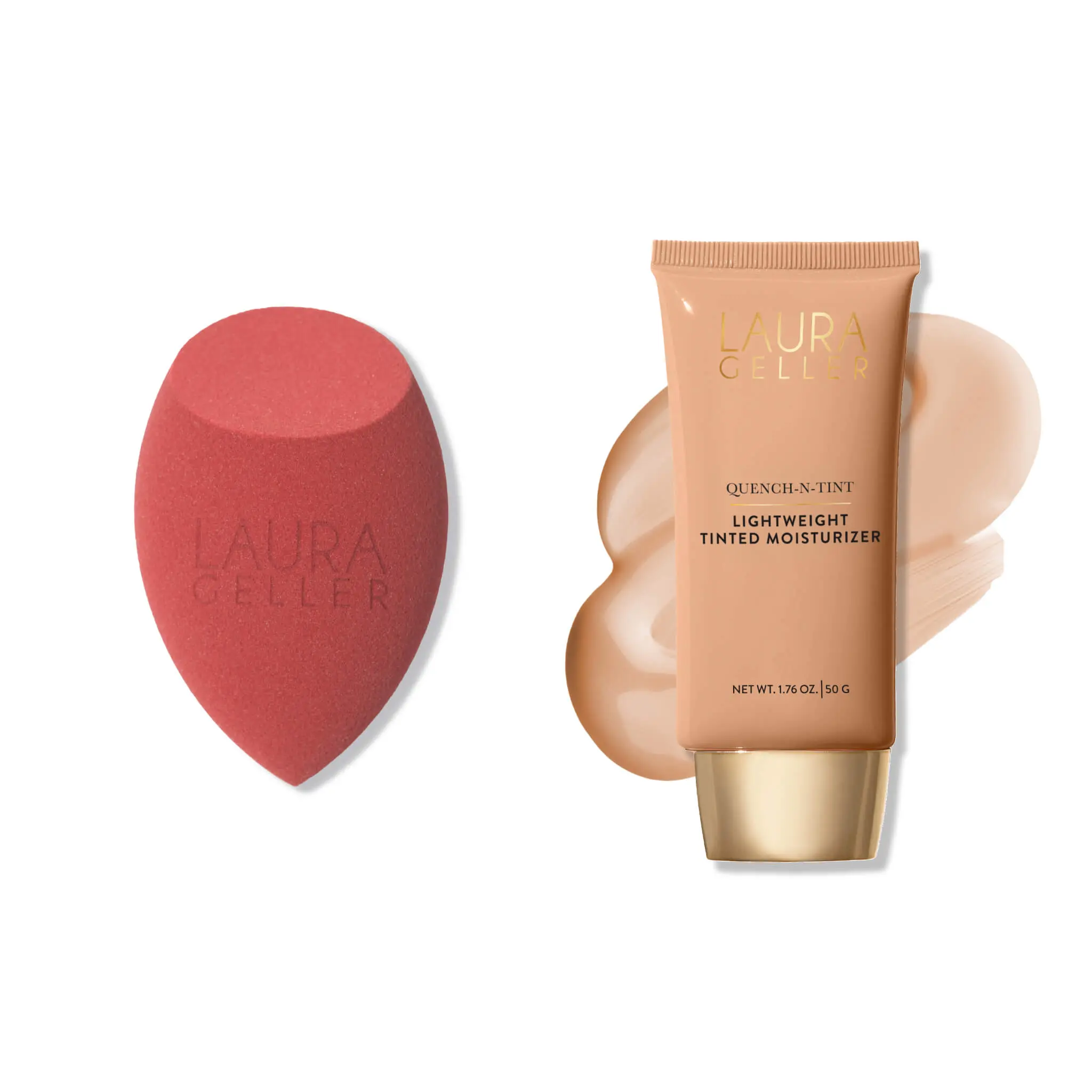 Laura Geller Quench-n-Tint Lightweight Tinted Moisturizer and Sponge