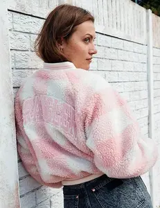 Final Sale ✨ Wrangler Varsity  Sherpa Pink Jacket