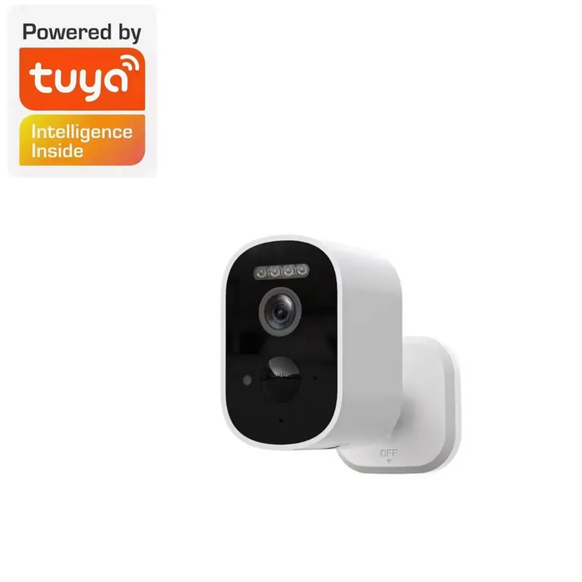 Cryptronics Wireless Outdoor Security Camera, WiFi Smart Home Surveillance Cam with HD Video, Motion Detection Alerts, Night Vision, Two-Way Audio, App Remote Viewing, Weather-Resistant Wall Mount for Home, Garage, Porch, Yard, Airbnb, Small Business CCTV