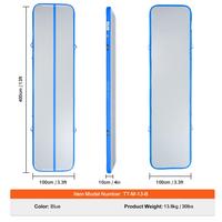 13 ft x 3.3 ft x 4 in（400 x 100 x 10 cm）- Blue