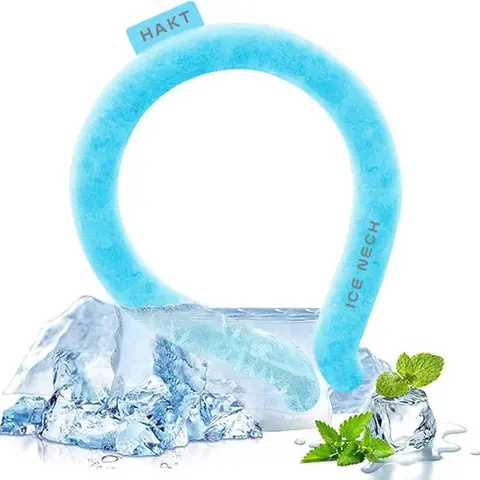 Ice Neck Summer Cooling Ring, Stretchable & Elastic Ice Neck Cooling Ring for Outdoor Work, Farm, Hiking, Camping, Gardening and Travel, Blue, White, Rose Red Cooling Neck Ring for Men and Women, Student, Back to School Gifts