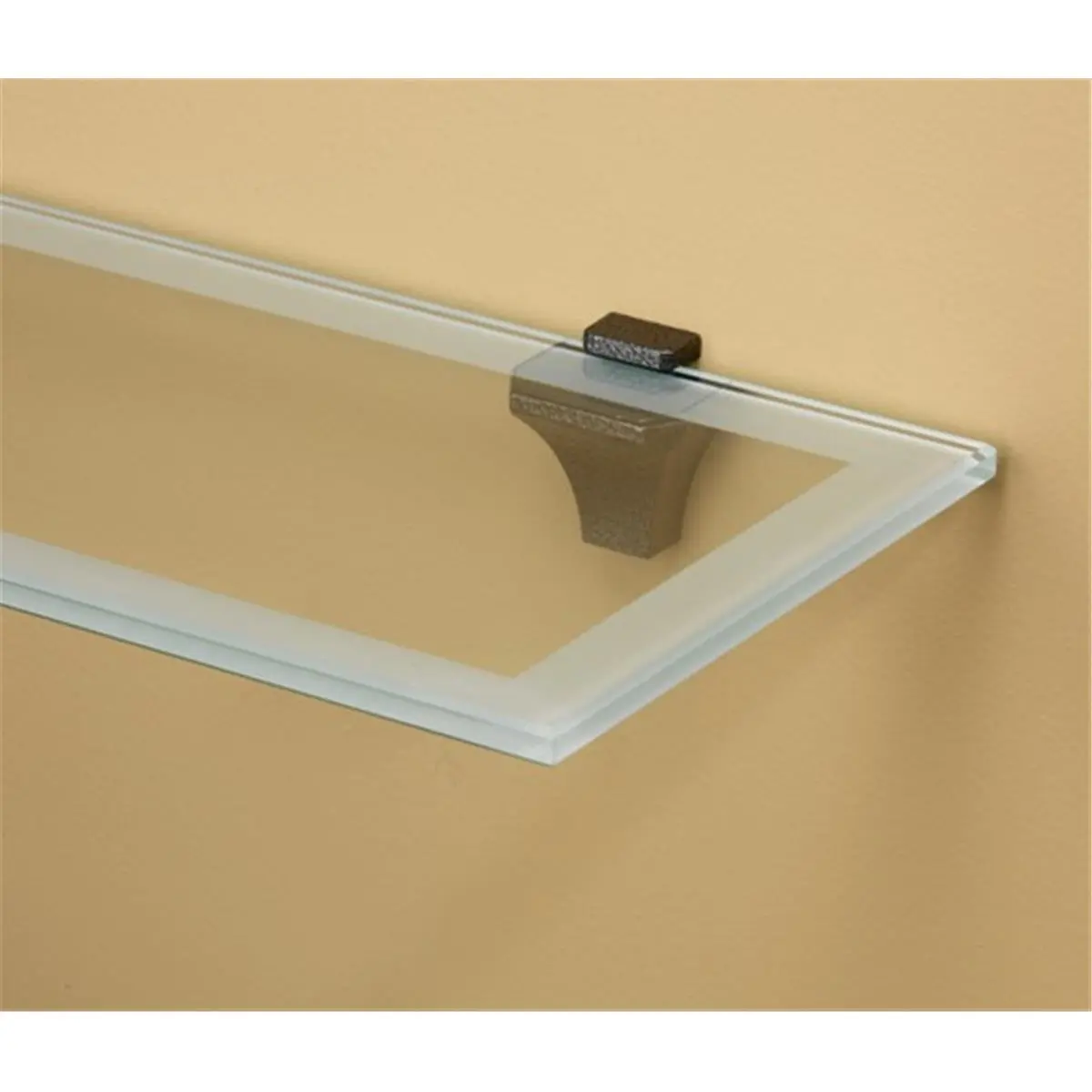 212 MAIN Traces Glass Shelf - Wall Mount Compatible, Bold Border, Statement Look Wall Display Shelves for Commercial, Office Furniture Decor