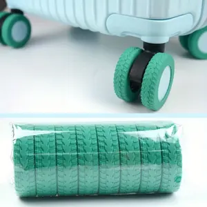 32PCS Suitcase Wheel Covers, Shock Absorbing Silent Spinner Wheel Protectors, Anti-Scratch Wear Resistant Luggage Caster Accessories for Carry On and Travel Suitcases