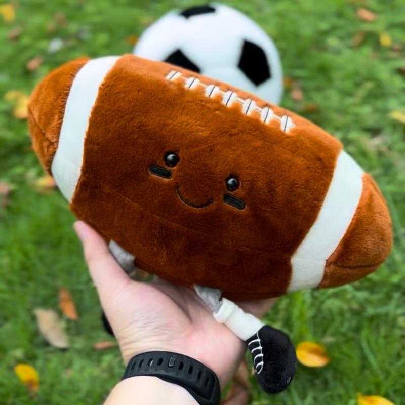 11inch Stuffed Sports Balls Toy Creative FootbalDoll Fun Cute Plush Doll Toy Plush StuffedSpherical Soft Toys Sports Throw PillowCushionKids Gift bubble stuffedanimal