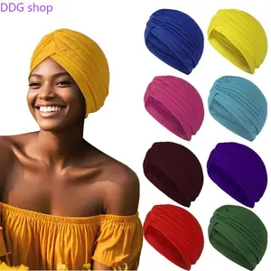 Women’s Stretch Pullover Watermelon Turban, Indian Style Soft Yoga Headscarf, Lightweight Breathable Headwear, Versatile Casual Accessory for Yoga Practice, Daily Wear and Ethnic Outfit Styling