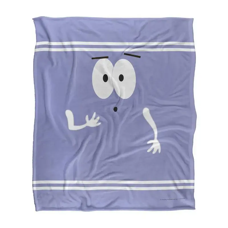 Officially Licensed South Park Towelie Cartoon Pattern Character Graphic Silky-Touch Super-Soft Throw Blanket, 50" x 60", Cartoon Pattern Blankets, Character Graphic Blankets
