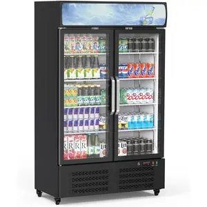 GARVEE 26.2 Cu. Ft. Upright Commercial Display Fridge, Double Glass Doors GARVEE 26.2 Cu. Ft. Upright Commercial Display Fridge, Double Glass Doors
