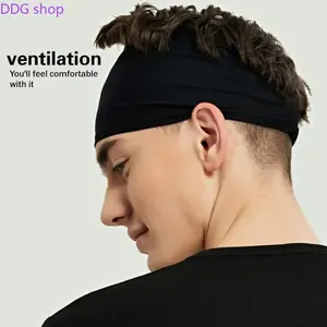 5-Pack Moisture Wicking Sports Headbands for Men Women, Stretchy Breathable Workout Sweatbands, Perfect for Running Cycling Football Yoga Fitness & Active Daily Wear,summervibes