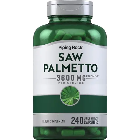 Piping Rock Saw Palmetto Extract 3600mg | 240 Capsules | for Men and Women | Non-GMO, Gluten Free Supplement