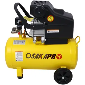 3.5/4.5HP Portable 10 Gallons Oil-Lubricated Air Compressor Tank Ultra Quiet Horizontal Tank Adjustable Pressure with Built-in Wheel