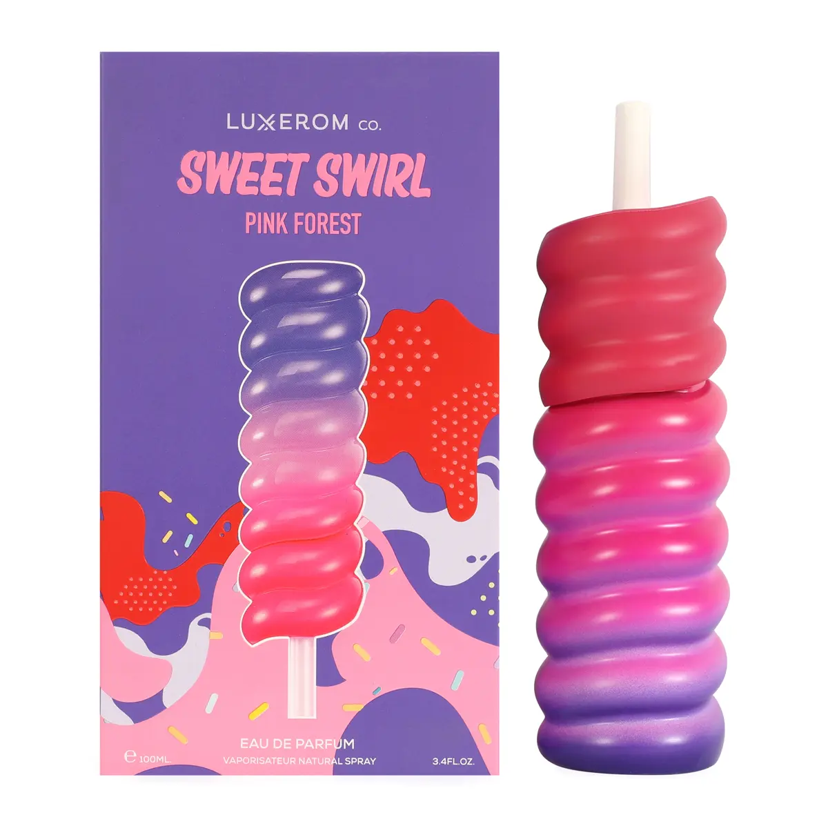 Sweet Swirl Pink Forest Spray Perfume Eau de Parfum for Women – 100ml / 3.4 fl. oz.