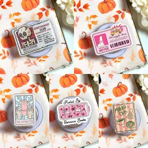 Quirky & Fun E-Reader Grips Collection – For Book Lovers, Overthinkers, and Hydration Enthusiasts