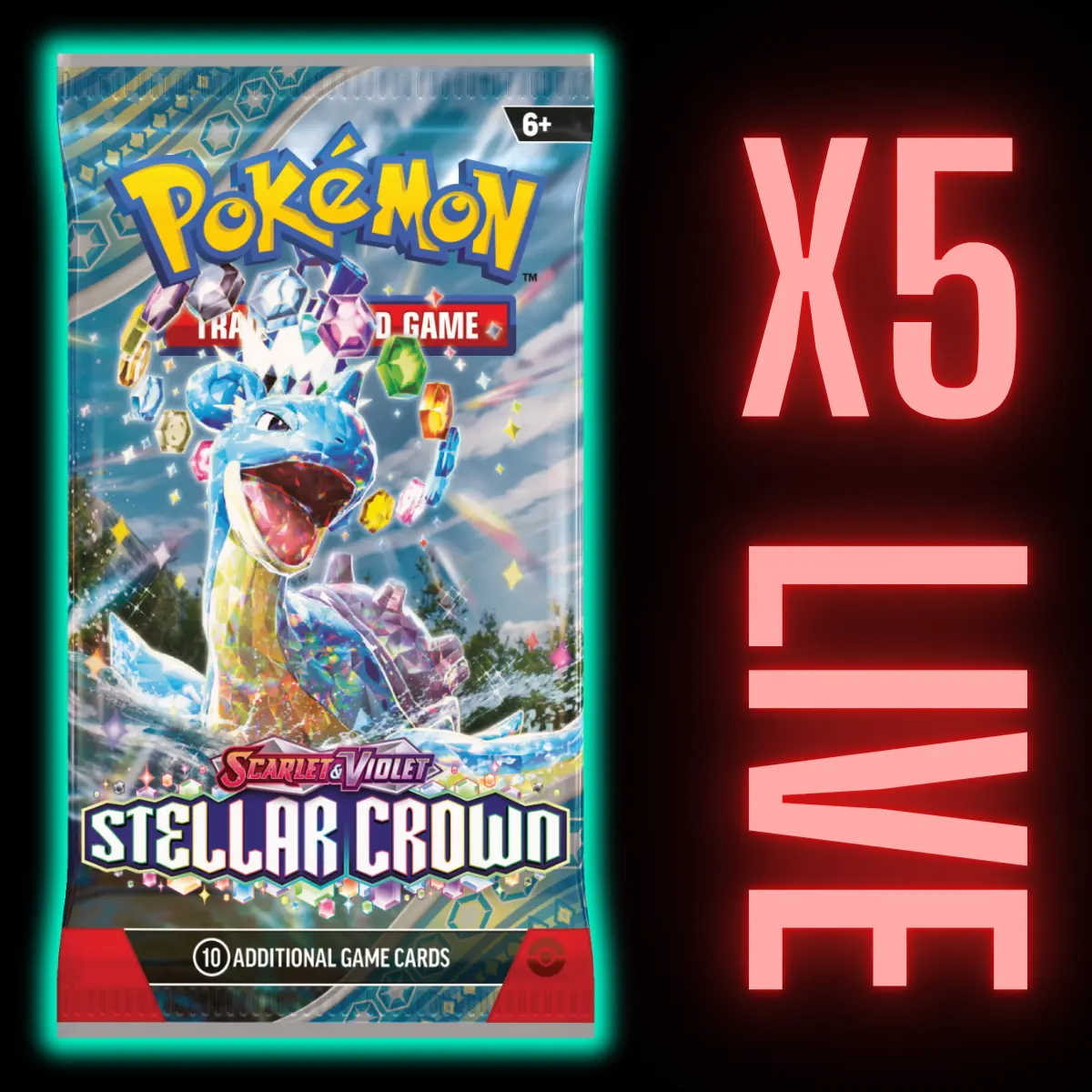 Stellar Crown Booster Pack x 5 (LIVE)