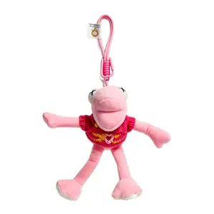 Long-Legged Frog Backpack Pendant, Cute And Quirky Keychain For Couples, Adorable Creative Plush Toy Gift Fashion Bag Charm Pendant For Women Bag Accessory Purse Charm Decoration Gift