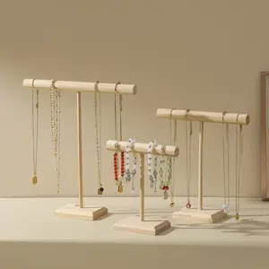 Wooden Bracelet Display Stand, 1 Count Jewelry Display Stand, Bracelet Display Props for Live Streaming, Home Organizer for Jewelry