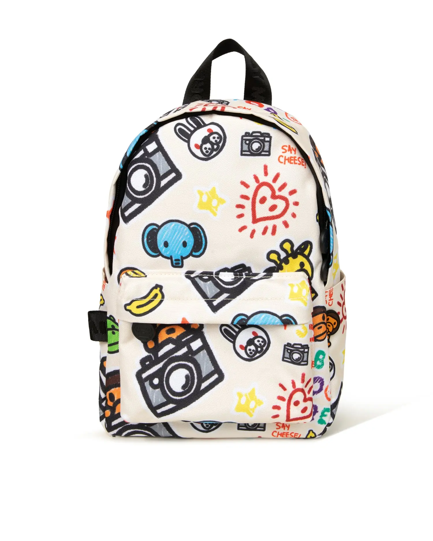 Unisex Graphic Small Backpack, Durable Zipper Design for Daily Use