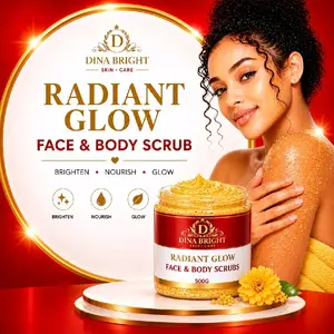 RADIANT GLOW FACE & BODY SCRUBS.