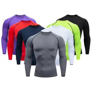 Performance Long Sleeve T-Shirts, UPF 50+ Sun Protection Shirts, Athletic Gym Workout Shirts for Running Men's Dry Fit Long Sleeve T Shirts, Lightweight Athletic Performance Tops with Thumb Holes Hiking