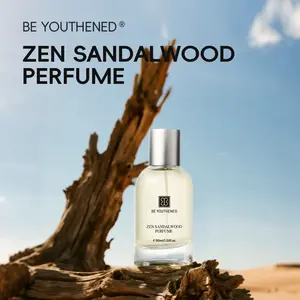 BE YOUTHENED – Zen Sandalwood: The Scent of Inner Peace. A Soothing, Woody Embrace of Sandalwood, Leather & Cardamom.
