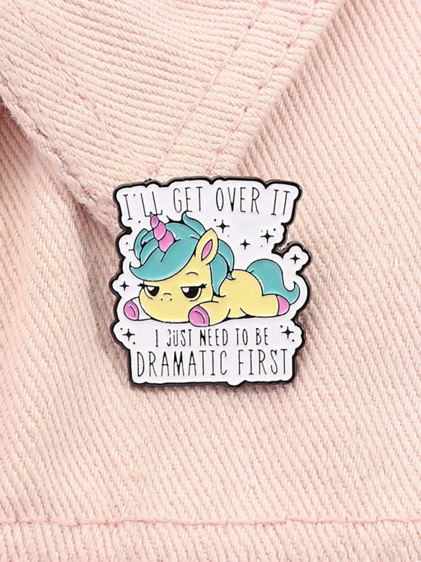 Cute Cartoon Unicorn Design Brooch, Fashion Alloy Pin for Daily Clothing Decor, Trendy All-match & Exquisite Brooch for Birthday Gift