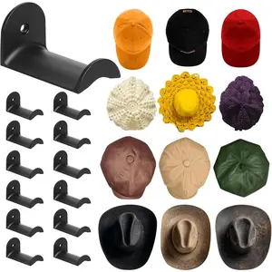 12 count Cowboy Hat Rack for Wall, Hat Holder with  Adhesive Screws , Cowboy Hat Hook Hold up to 12 Hats, Hat Hanger for Baseball Caps  Accessories, Western Hat Hook Room Decor