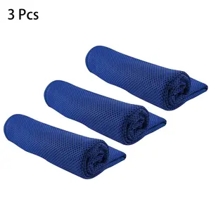 Cool Towel, 3 Counts Breathable Soft Microfiber Cool Neck Wrap, Sweat Towel for Workout, Fitness, Neck and Face Cooling, Yoga, Golf, Sports, Quick Drying Towel