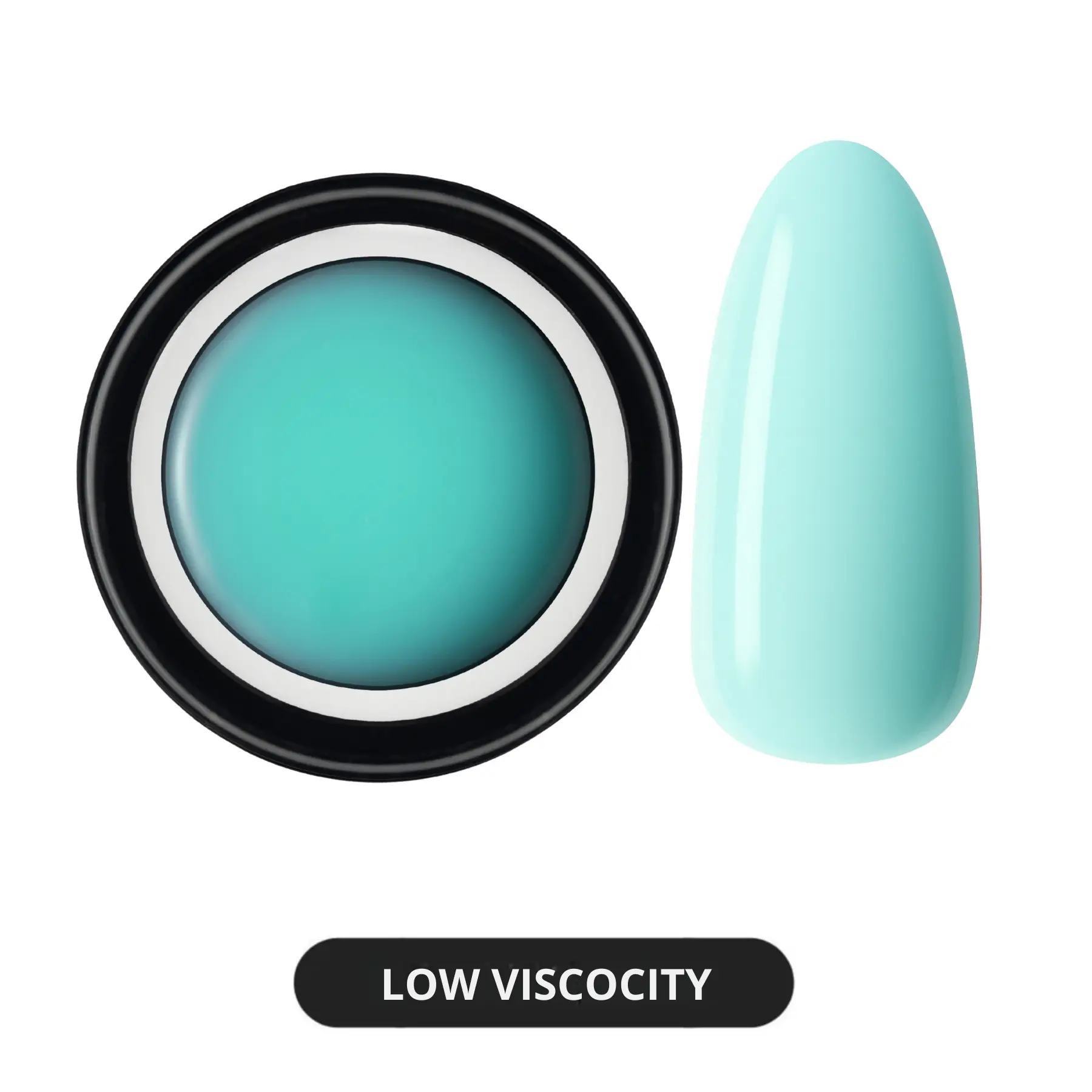 Smooth Cosmetic Builder Gel Jar for Adults - Baby Blue, Long-Lasting Durable Coverage for Manicure, Nail Art, Nail Care & Polish (Pink Mask Compatible)