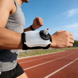 Outdoor Fitness Cycling Wrist Water Bottle, Portable Silicone Sports Cup, Running Arm Water Holder, Convenient Hydration