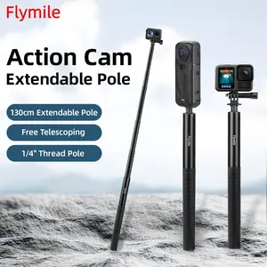 Pocket 4/3 Extended Selfie Stick, Action4 Extension Pole, Insta360 X5 Tripod Stand Accessory, Perfect for Photography Lovers