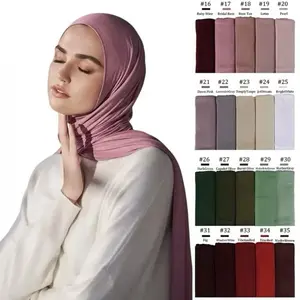 Jersey Scarf Hijab Scarf Wrap - 50+ Colors, Soft and Breathable Fabric, Durable, Multifunctional, Dimensions 170x60 inches