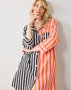 Showtime Stripes - Sleep Shirt - Skeleton Candy