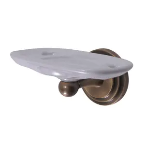 212 MAIN Wall-Mount Toothbrush & Tumbler Holders, Vintage Antique Brass Finish, Bathroom & Kitchen Home Supplies