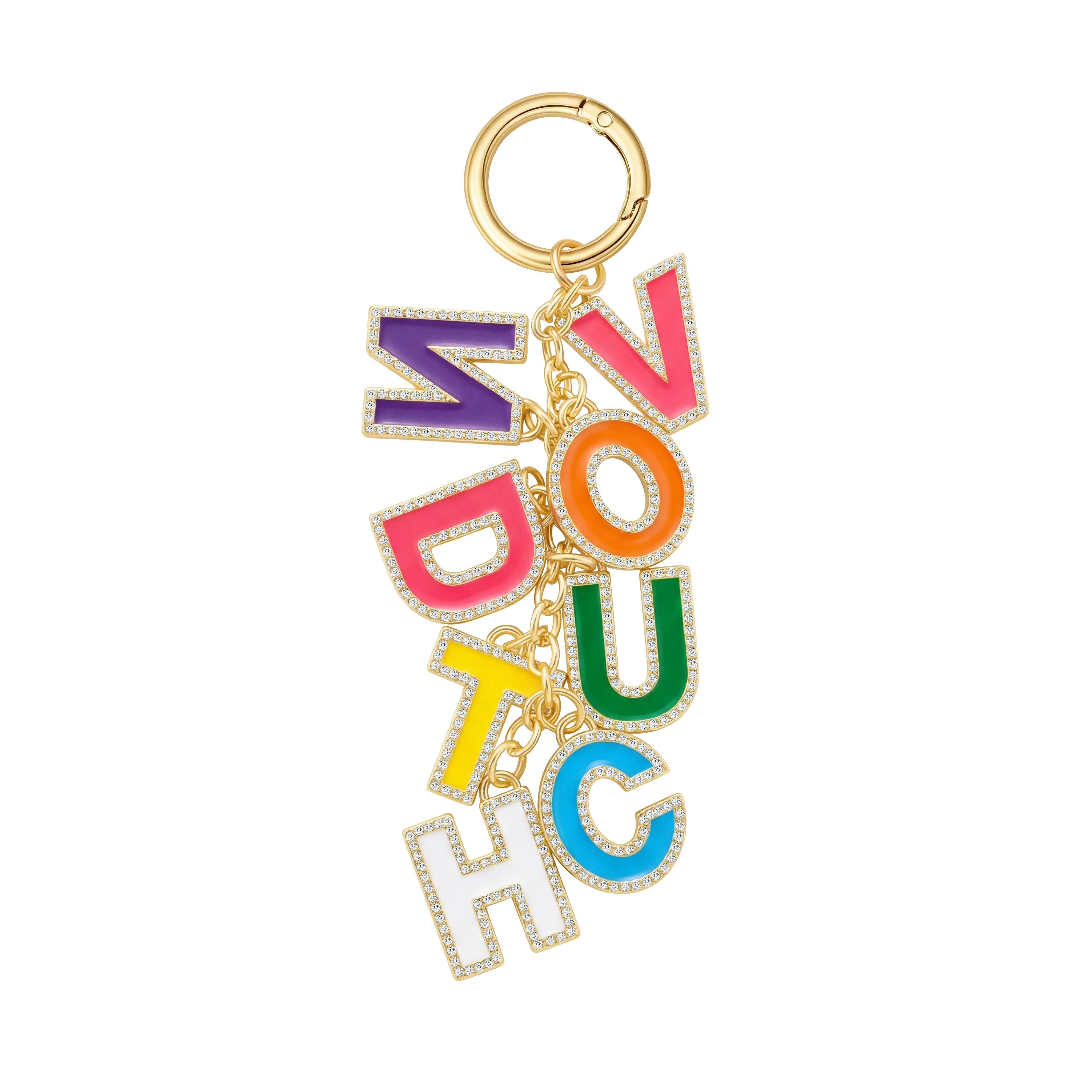 VON DUTCH LETTER KEYCHAIN - GOLD